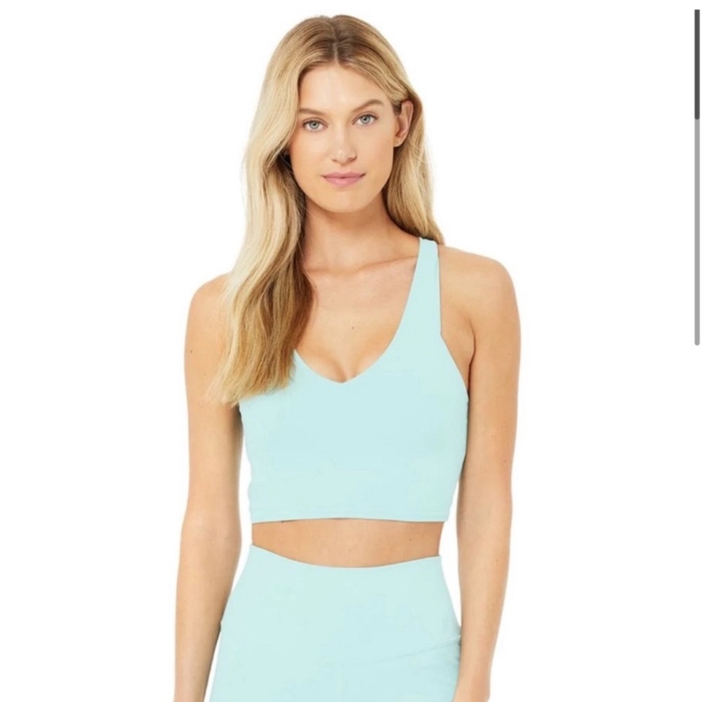 Alo Yoga Blue Quartz Bra Tank. Size Small. Brand new condition.